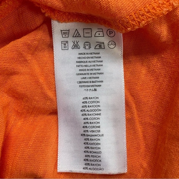 Michael Kors Sleeveless Blouse Tank Top Orange Womens XS - Picture 4 of 7